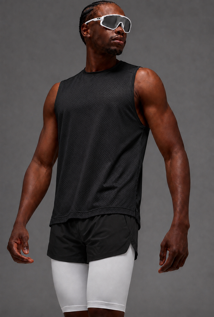 Run Mesh Vest Black