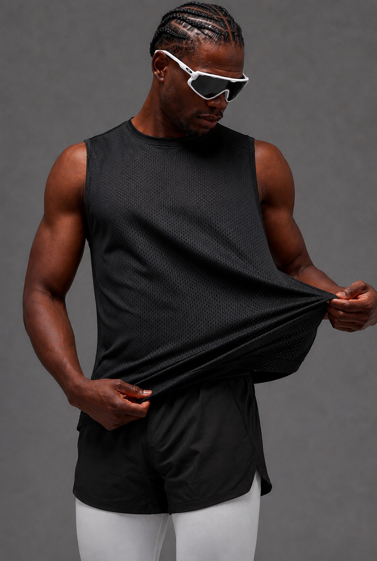 Run Mesh Vest Black